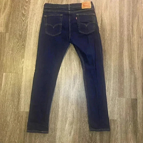 Mens Levi 510 Dark Jeans - 34x32 - Picture 4 of 7
